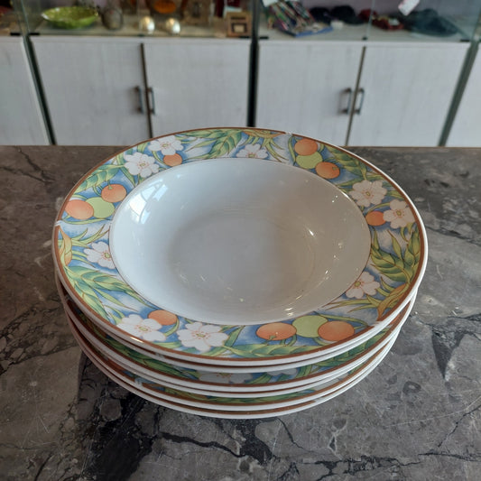 Set/6 Piatti Fondi Porcellana Alfold Ungheria