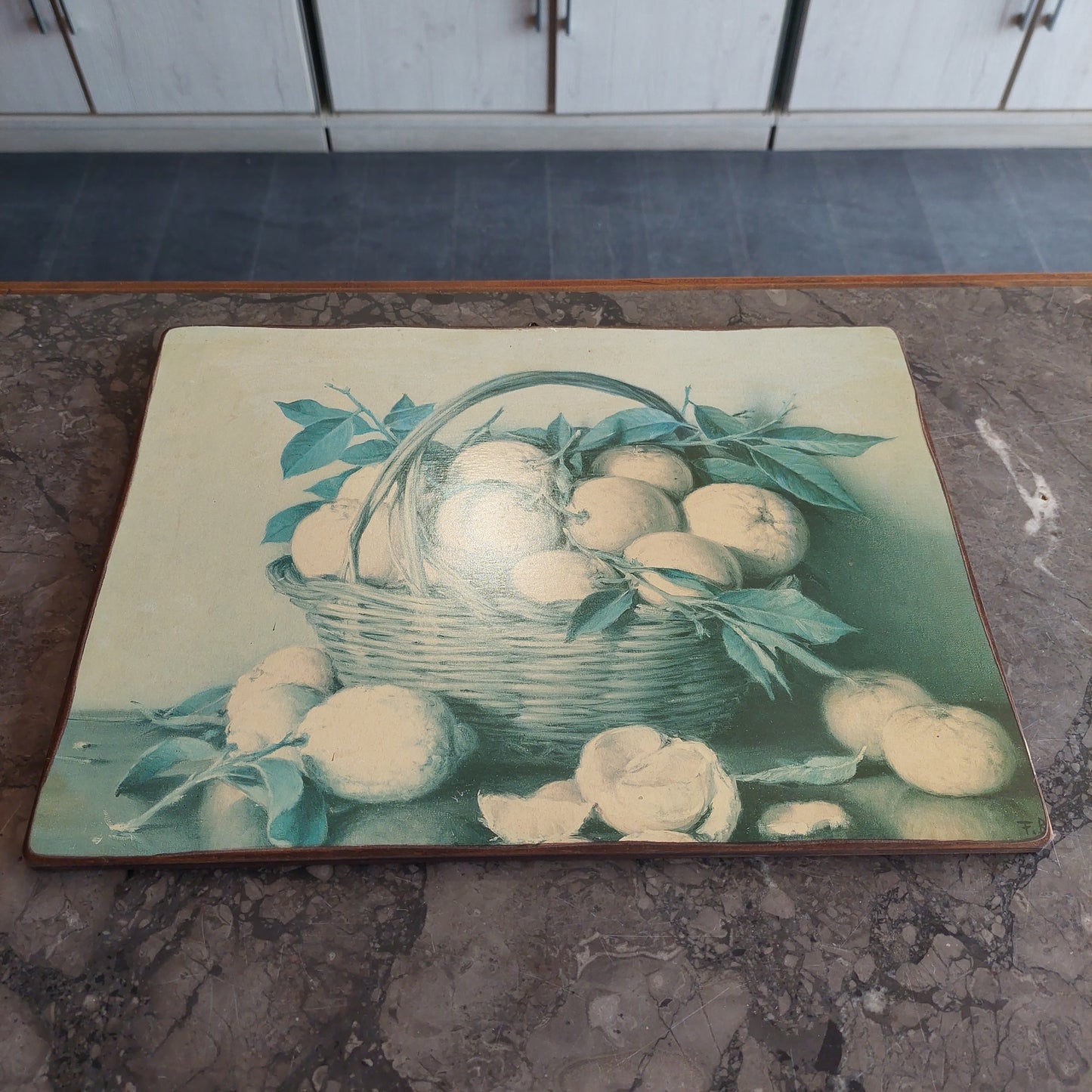 Quadro Stampa Natura Morta Su Legno Cm38x28