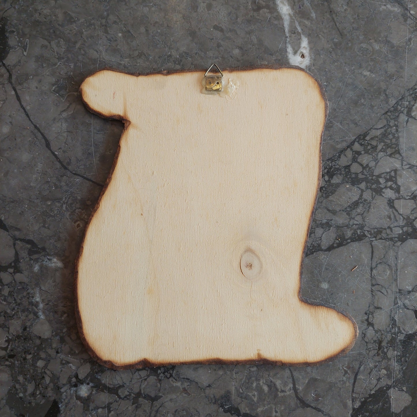 Appendino Legno Pirografato