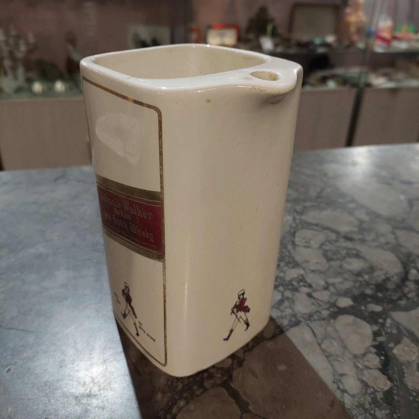 Caraffa Pubblicitaria Johnnie Walker Ceramica Vintage