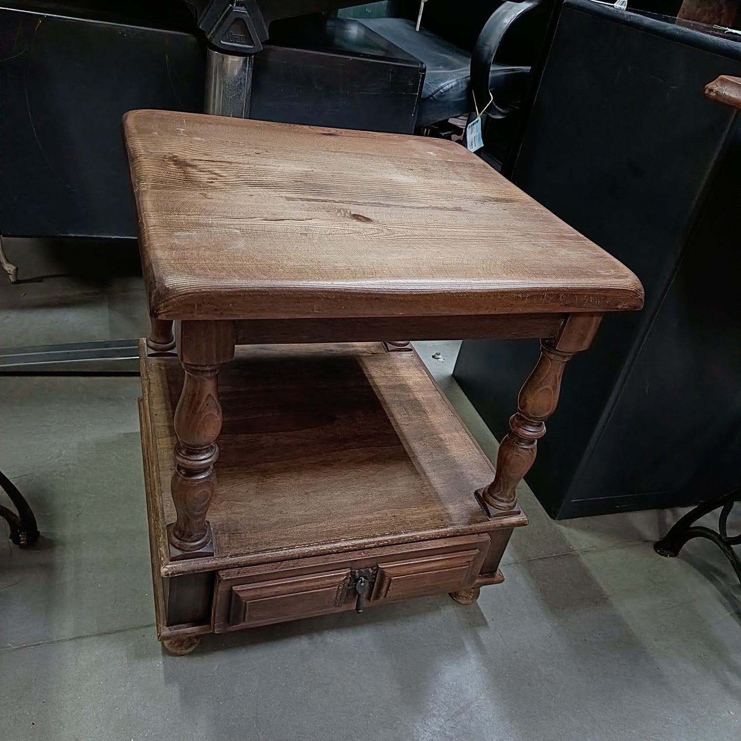 Tavolino 1/c Legno Massello Pino Cm 50x50x54