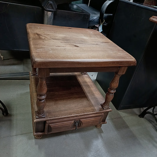 Tavolino 1/c Legno Massello Pino Cm 50x50x54