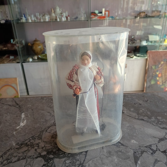 Bambola Artigianale Vintage Da Collezione Romania