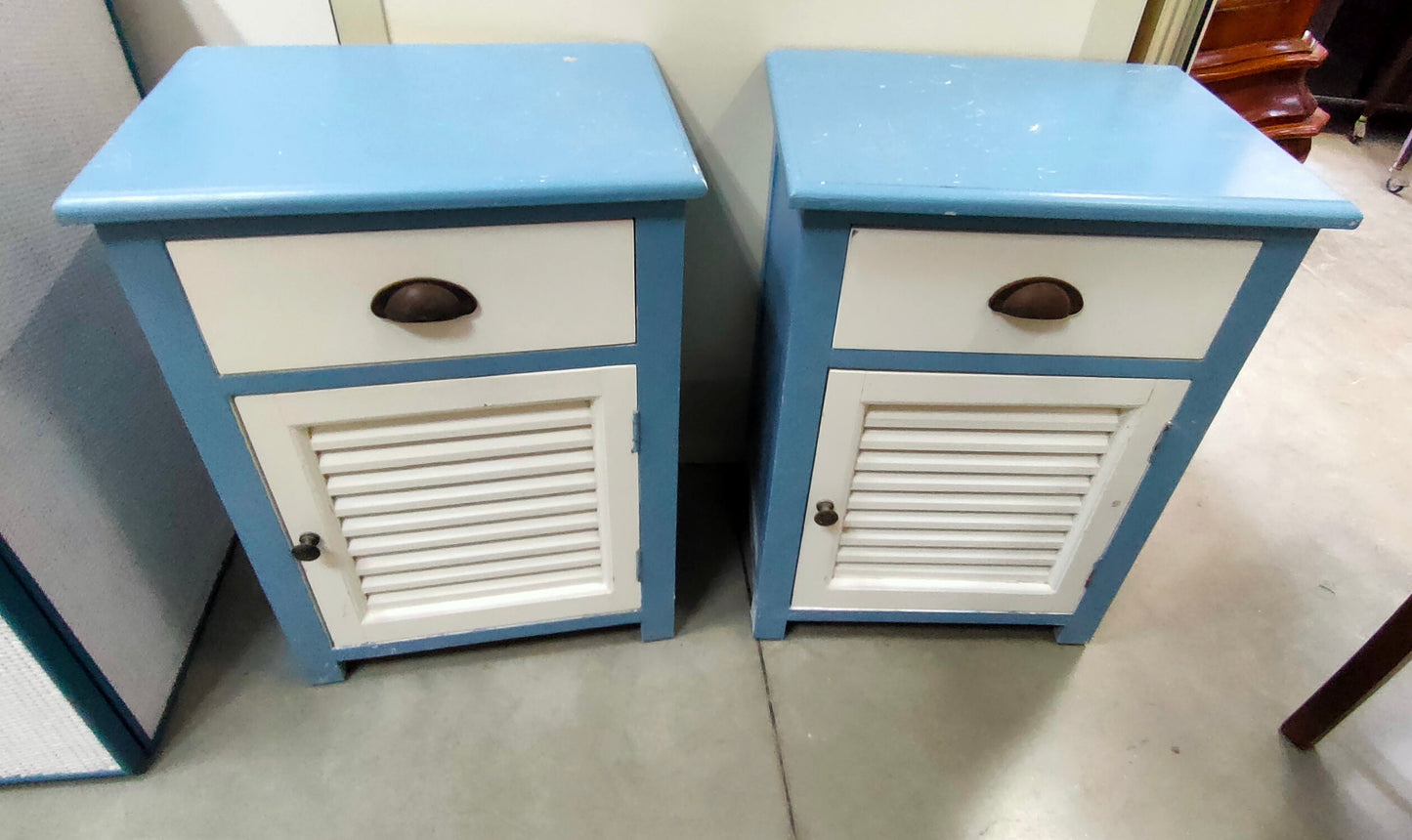 Coppia Comodini * Bicolore 1/c 1/a Cm45x33x60h