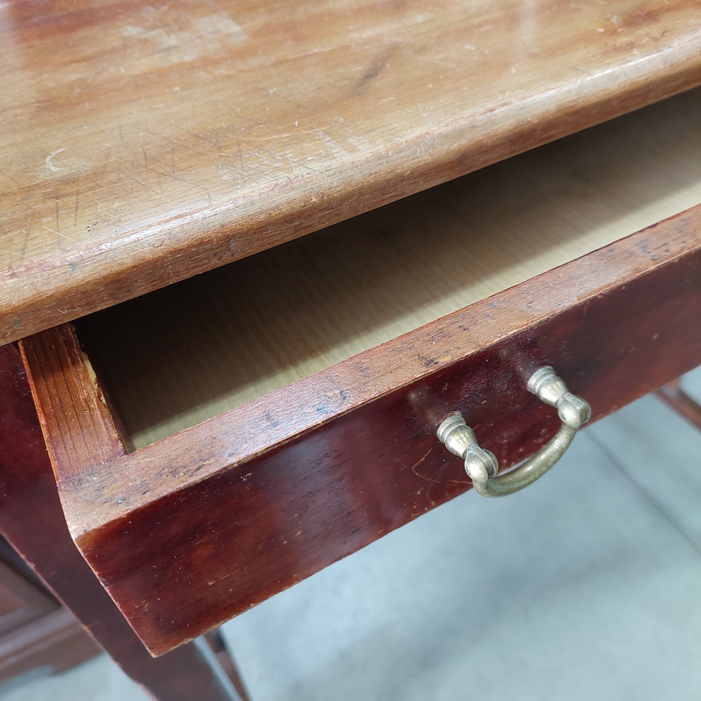 Dattilo * Antico In Legno 2/c Cm73x45x72,5h