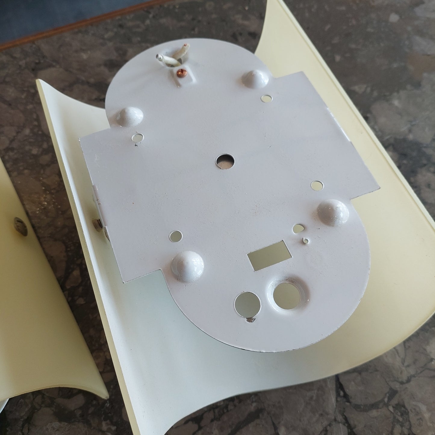 Coppia Applique Vetro Beige