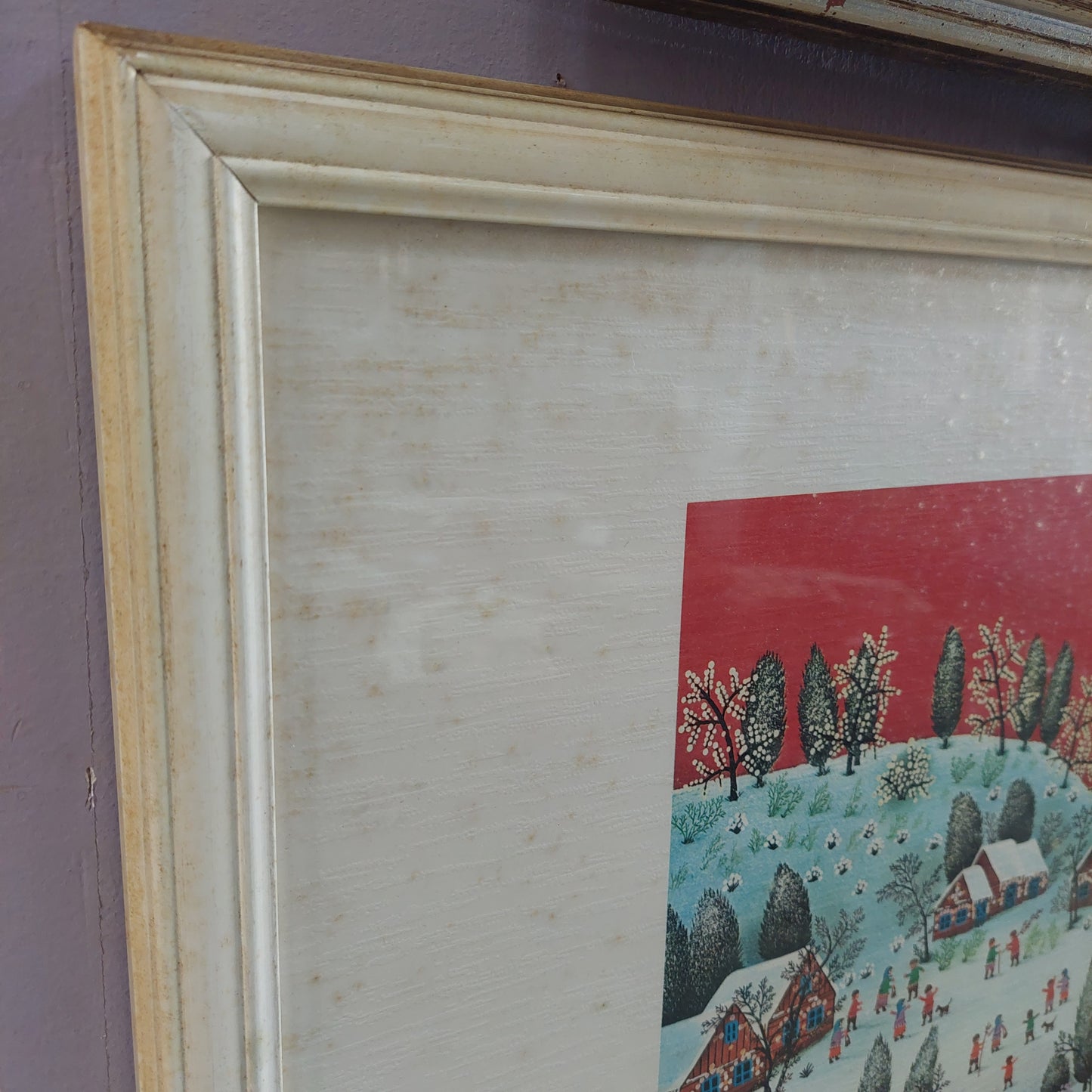Q/stampa Villaggio Innevato Naif "blasnavski" Cm54x39