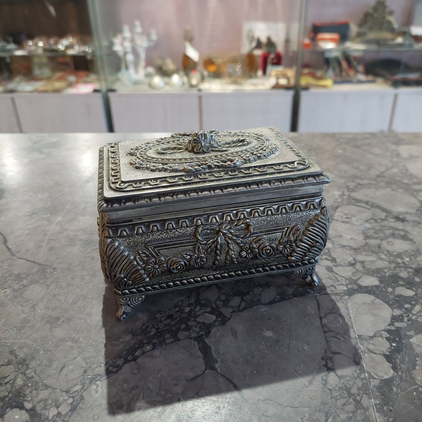 Portagioie * Metallo Vintage Cm12,5x8,5x10h
