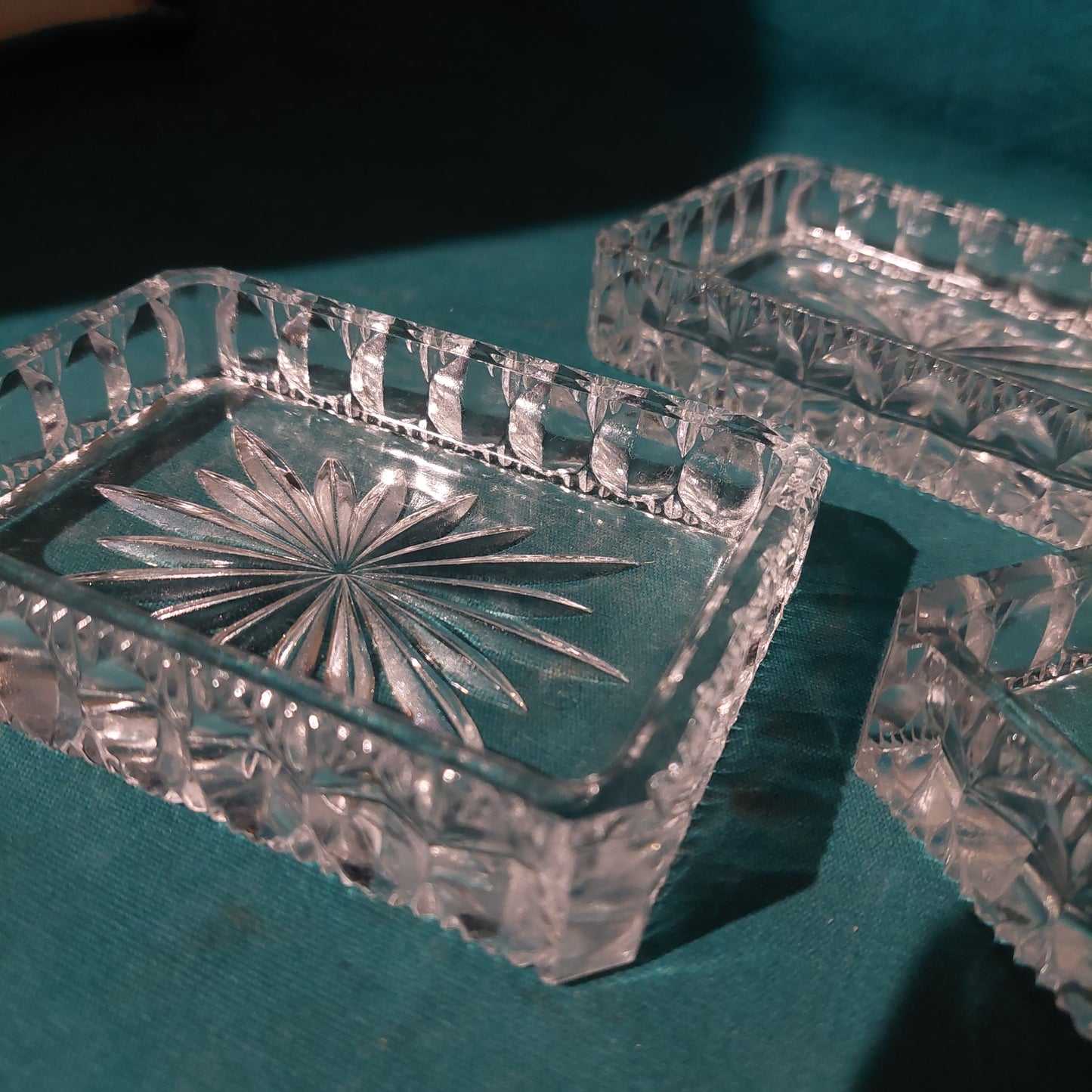 Set/3 Pezzi Antipastiera Cristallo Molato