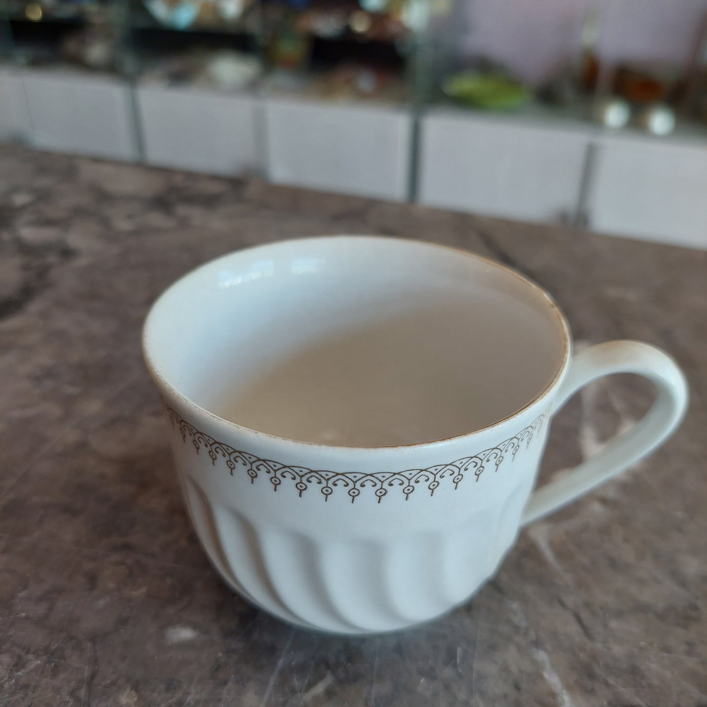 Tazza Antica Euro Porcelain Import Bordo Oro