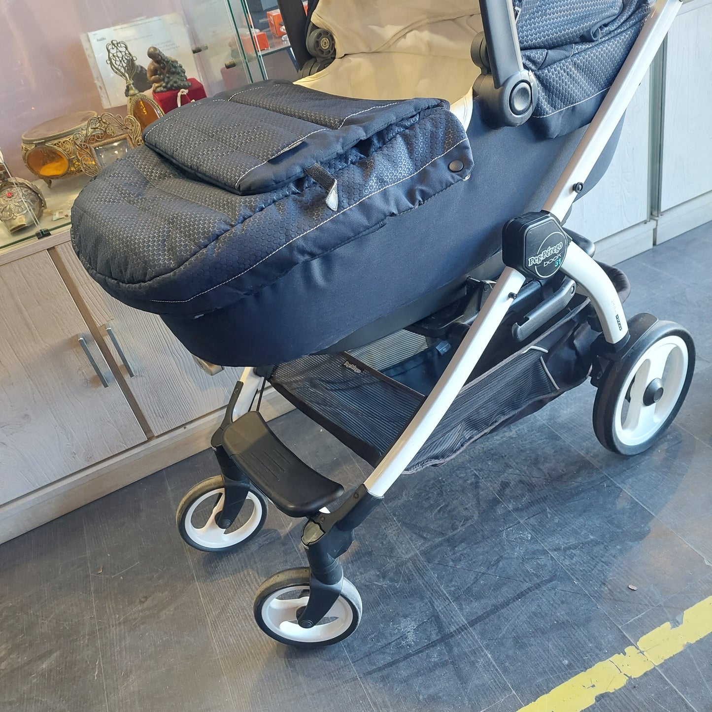 Set/ovetto E Navicetta +belted Base +ruote (chiusura A Libro) Peg Perego