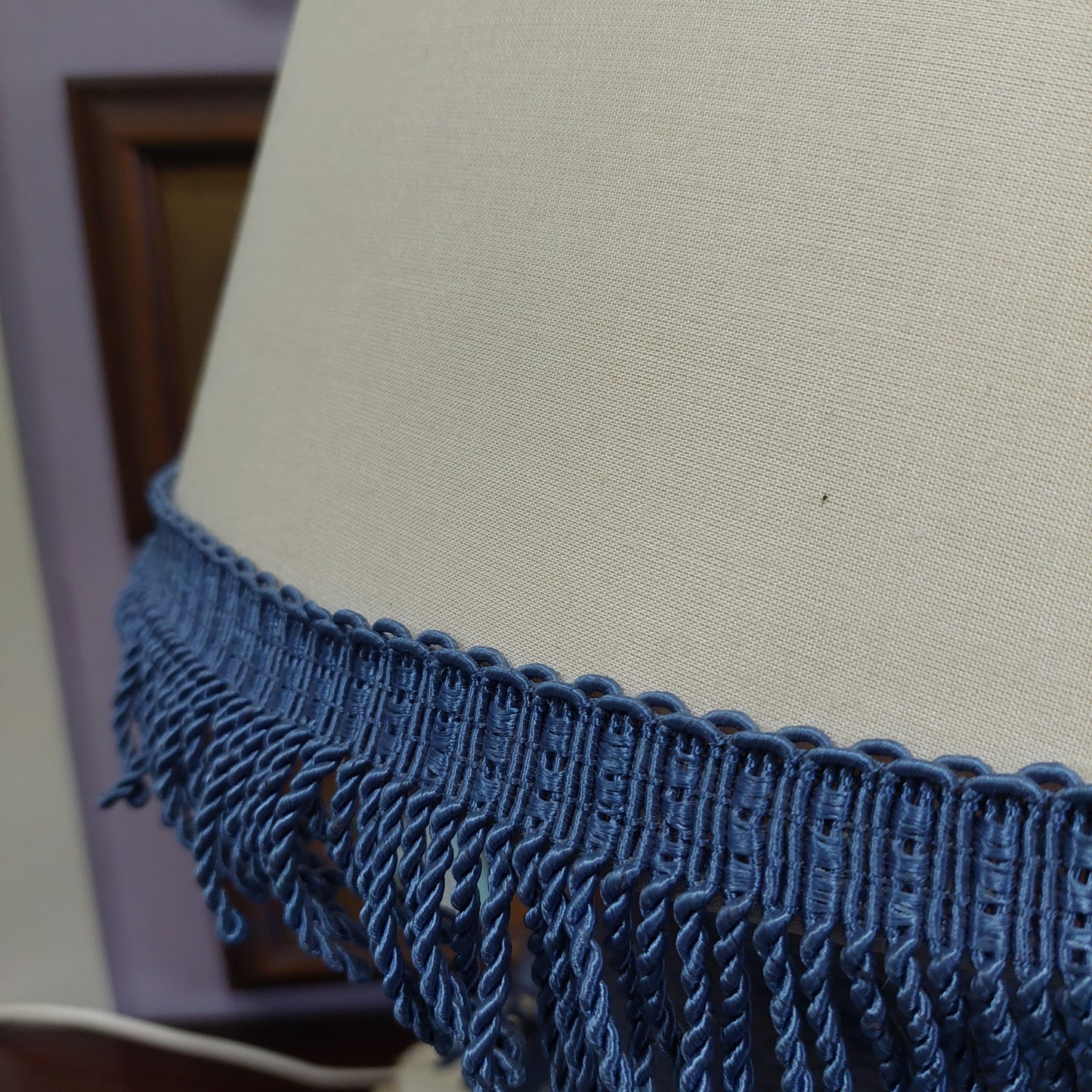 Lume Terracotta* Con Paralume Dec Corda Blu 1/luce