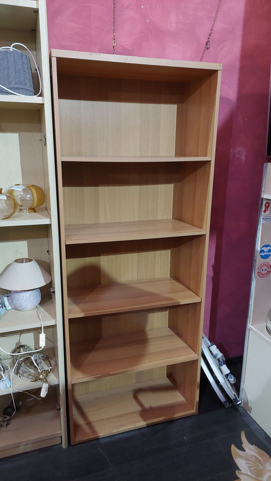Scaffale Libreria Color Noce Cm72,5x36x182h