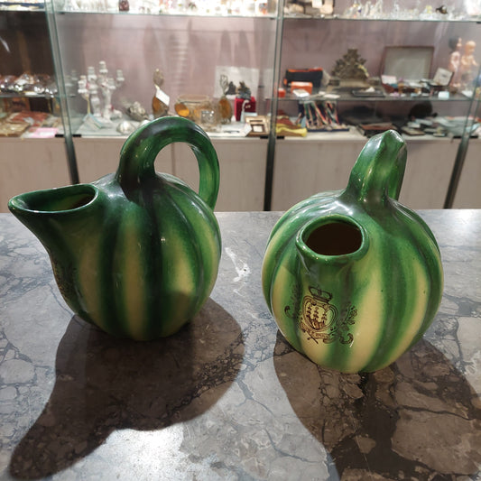 Coppia Brocche Ceramica Repubblica Di San Marino Vintage