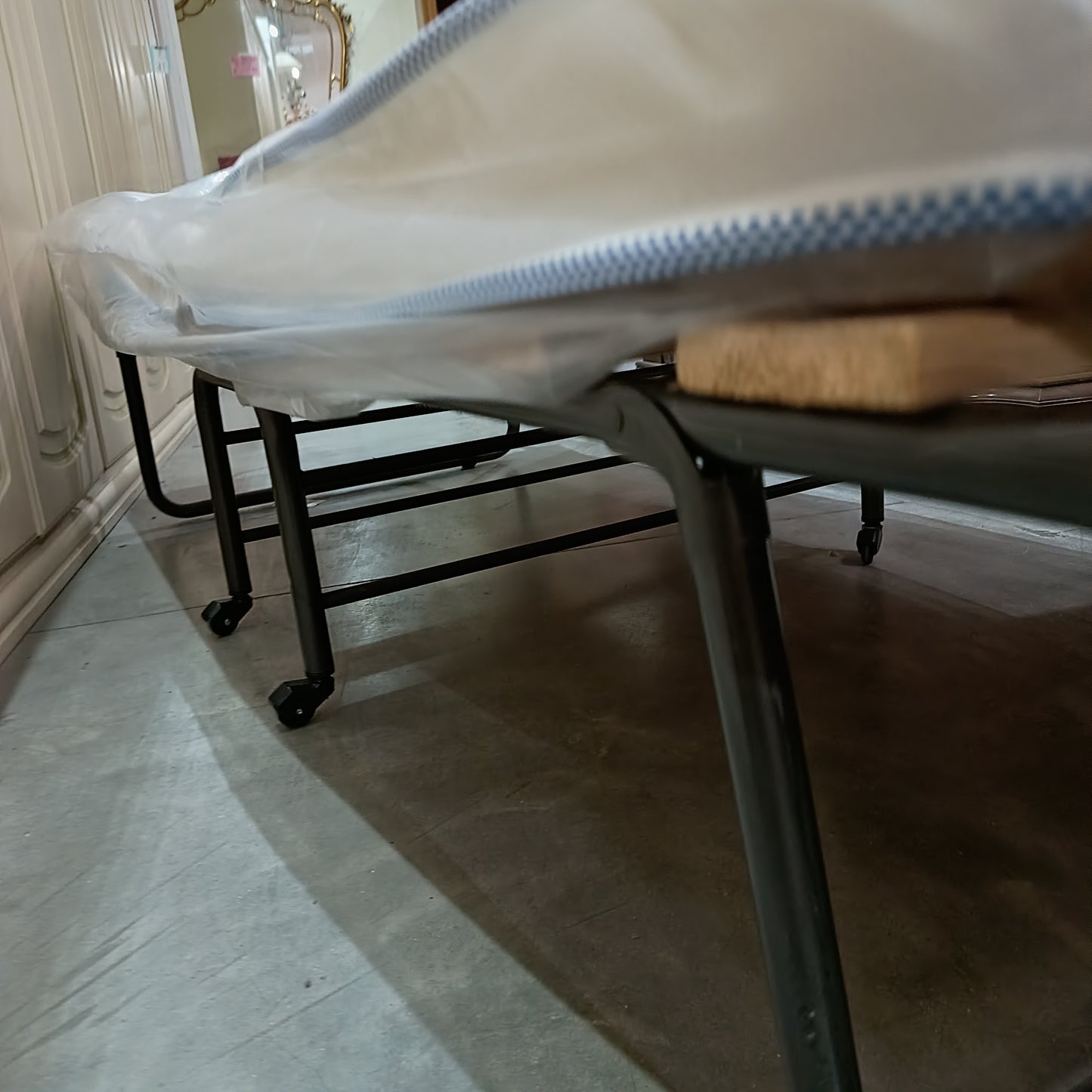 Brandina Pieghevole Doghe Legno Letto Singolo C/materasso