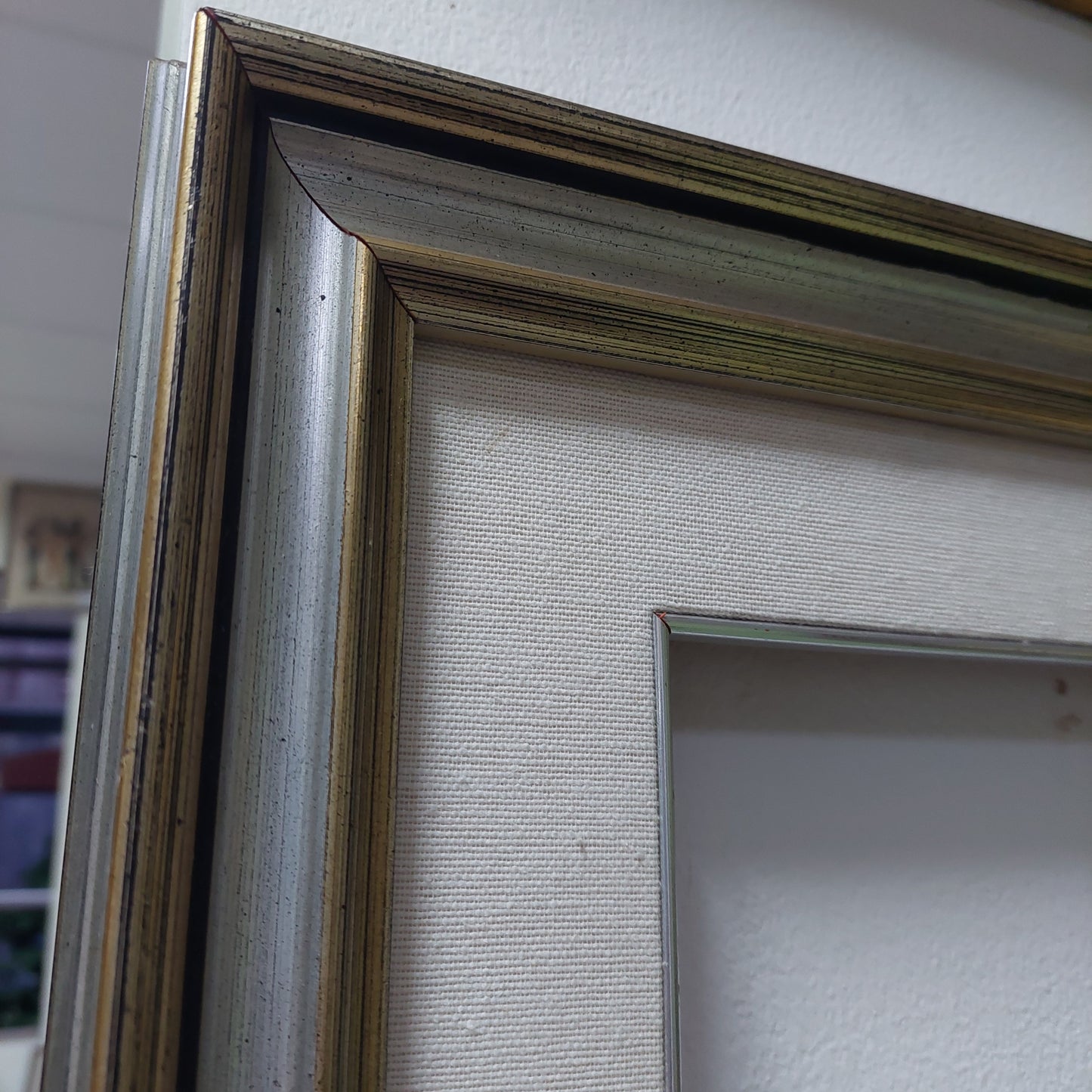 Cornice Legno Argentato Con Passepartout Cm56x65