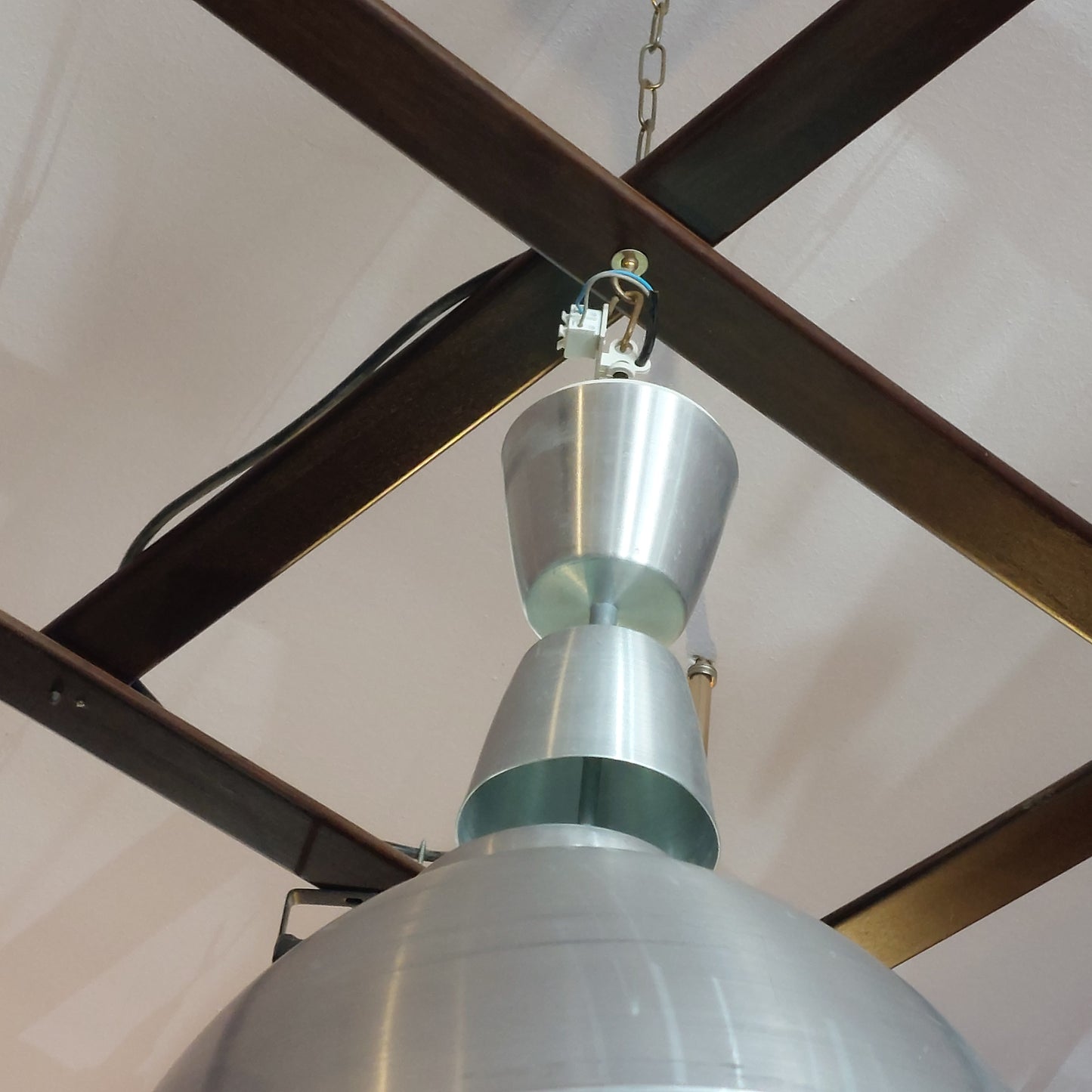 Lampadario Cupola Alluminio Stile Industrial 1 / Luce