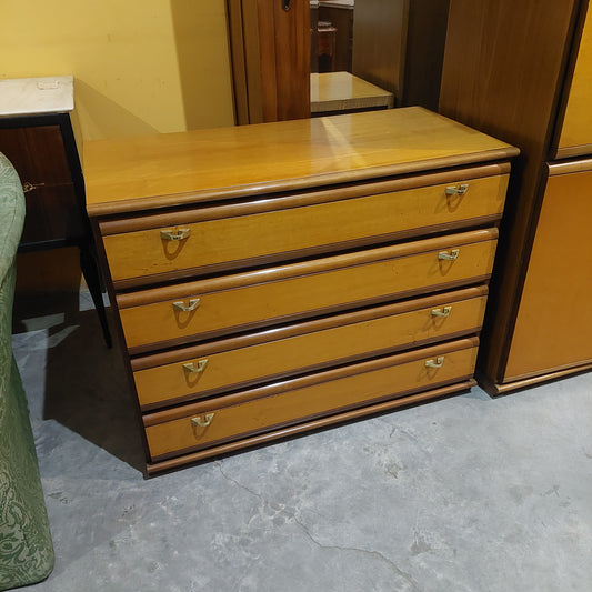 Cassettiera Noce 4 Cassetti Cm94x46x73h