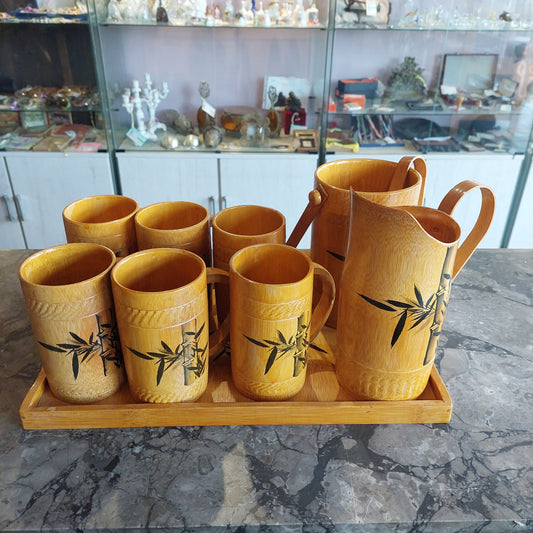 Set/bibita 10 Pz Bambù * Vintage