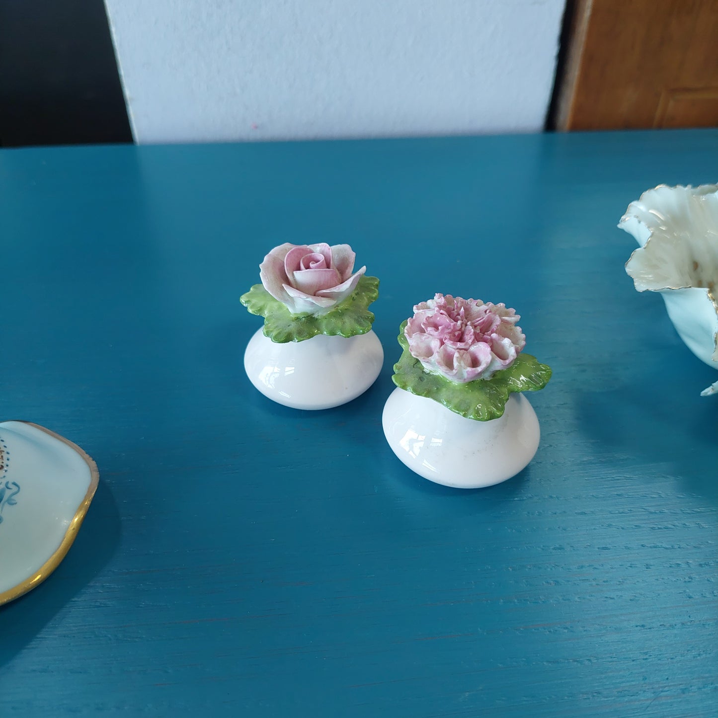 Set/2 Bouquet Di Fiori Porcellana* Aynsley England