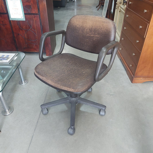 Poltrona Da Scrivania Girevole Pelle * Vintage