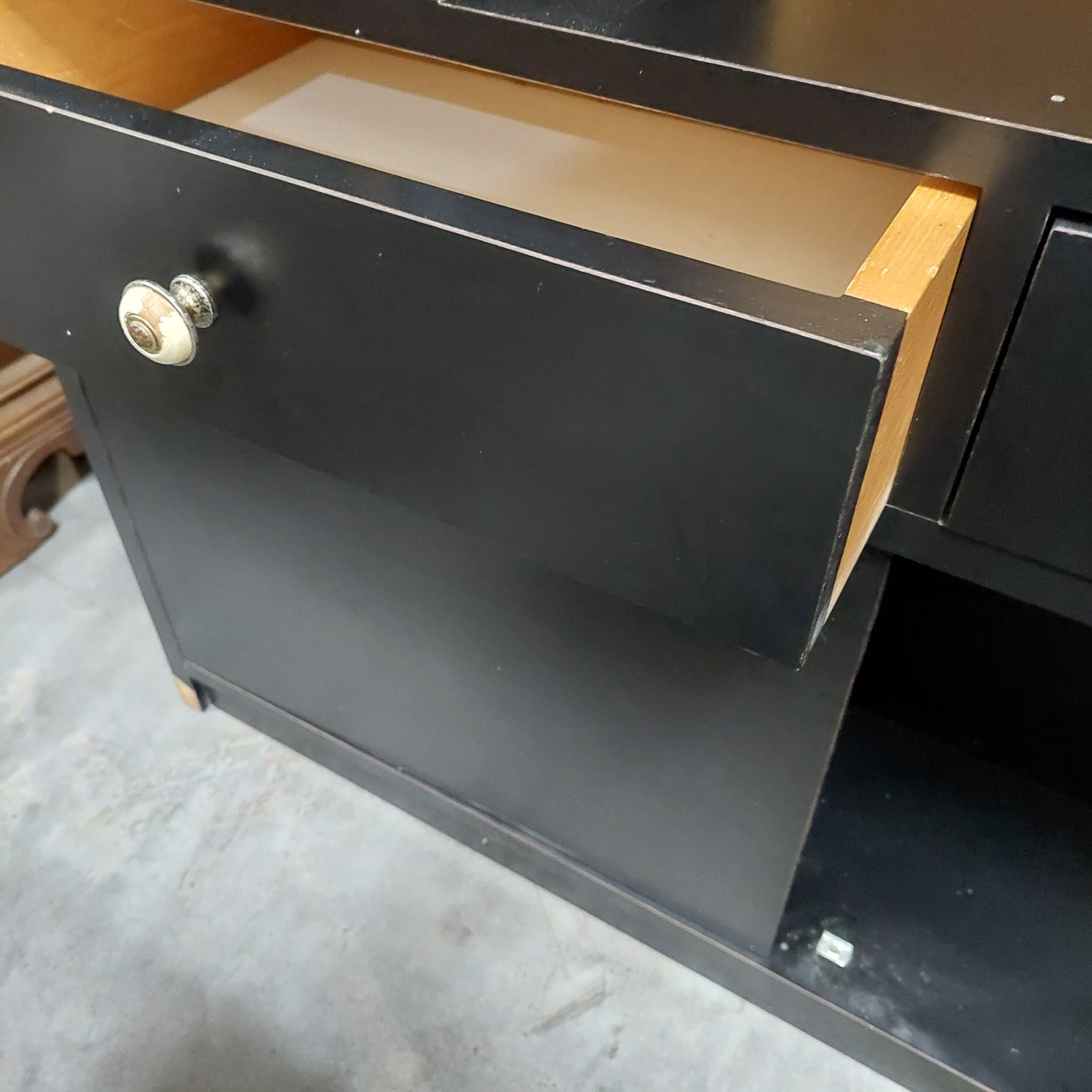Mobiletto* Libreria Portastereo Nero Cm97x35x103,5h