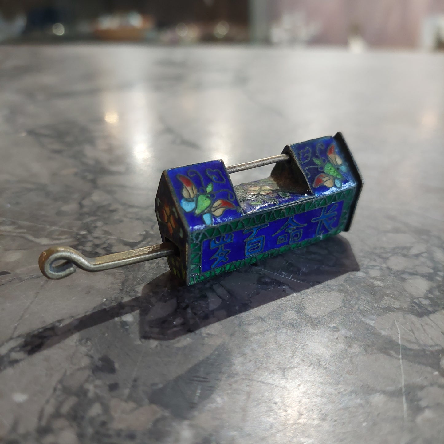 Mini Lucchetto Cloisonnè Cinese