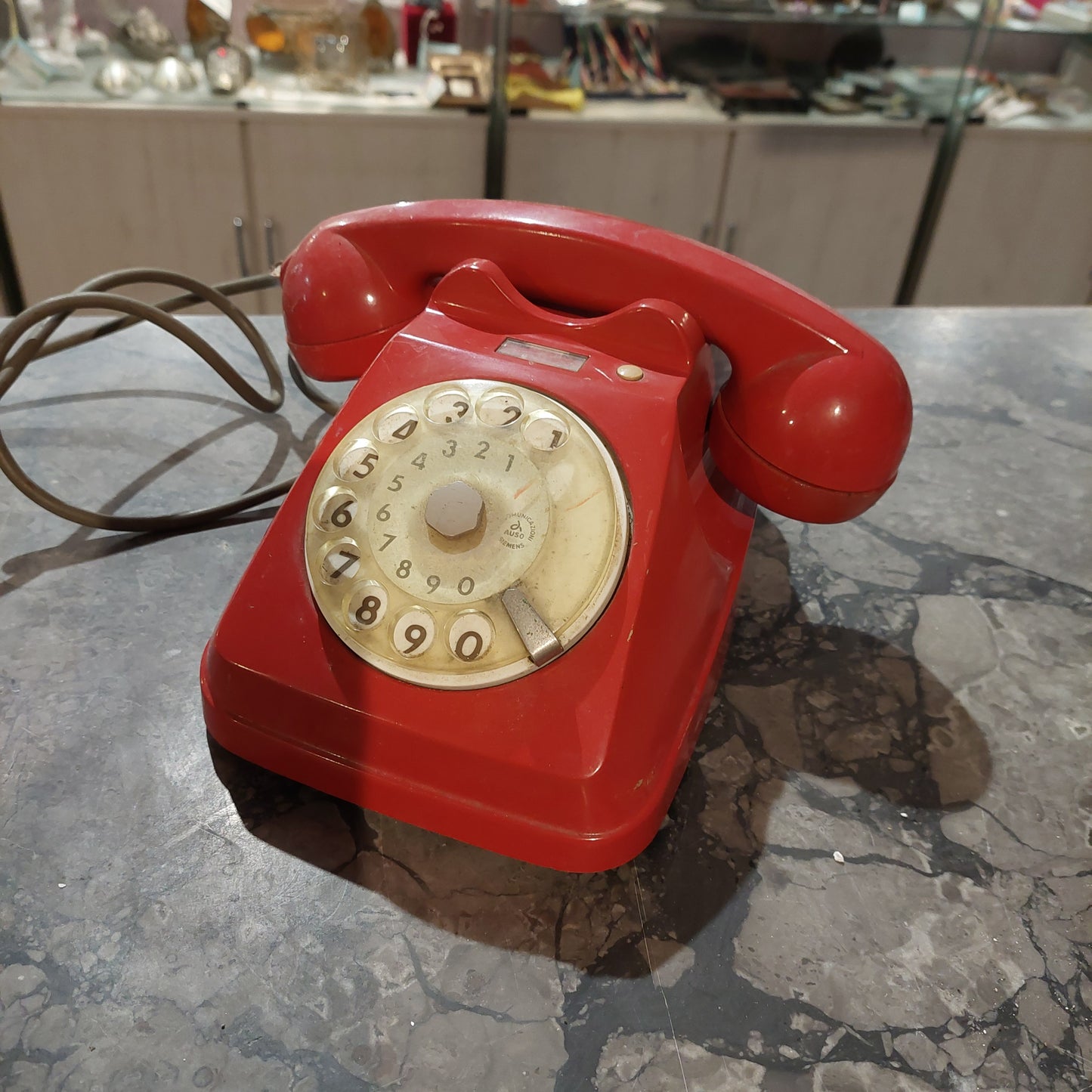 Telefono A Disco Sip Vintage Rosso *