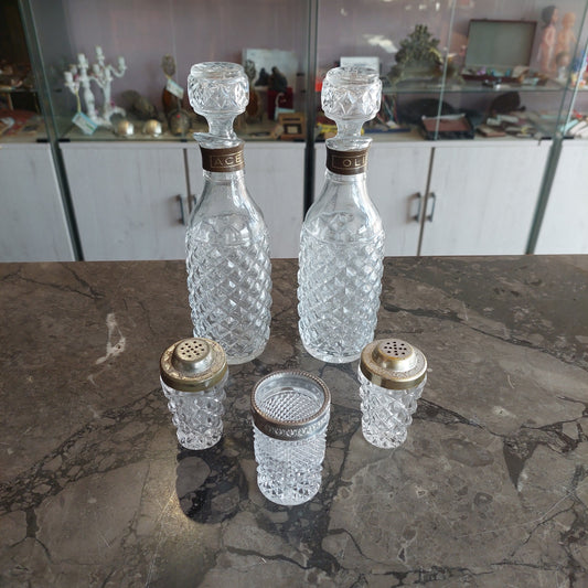 Set Da Tavola Vetro 5 Pz Vintage