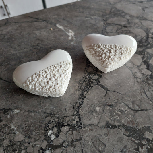 Scatolina Cuore Porcellana Bianca Hervit