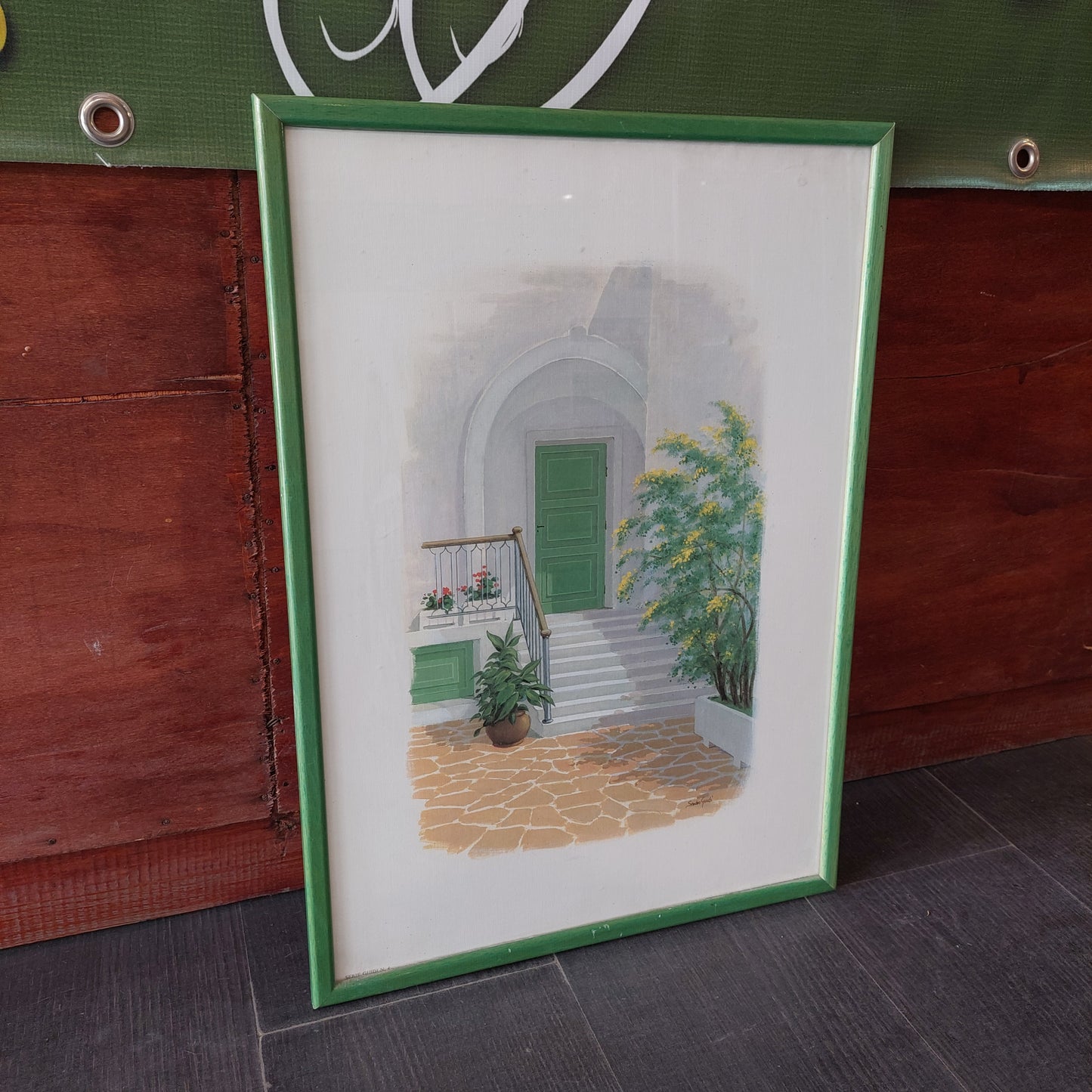 Quadro Stampa Serie "balconi" Di Sandro Guidi Cm37x52