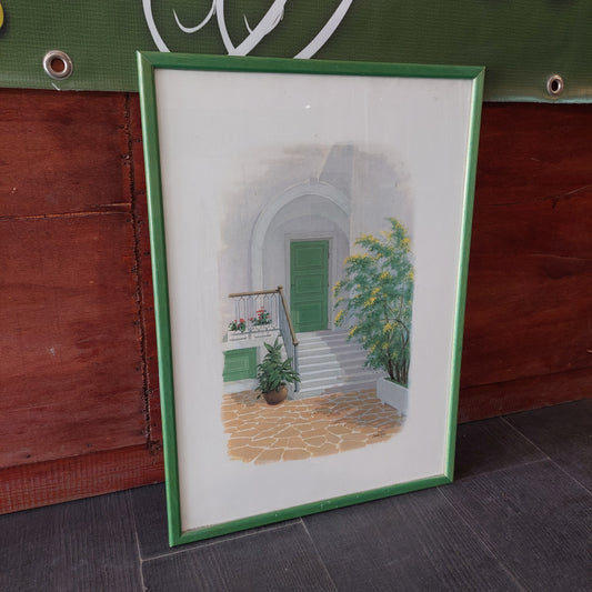 Quadro Stampa Serie "balconi" Di Sandro Guidi Cm37x52