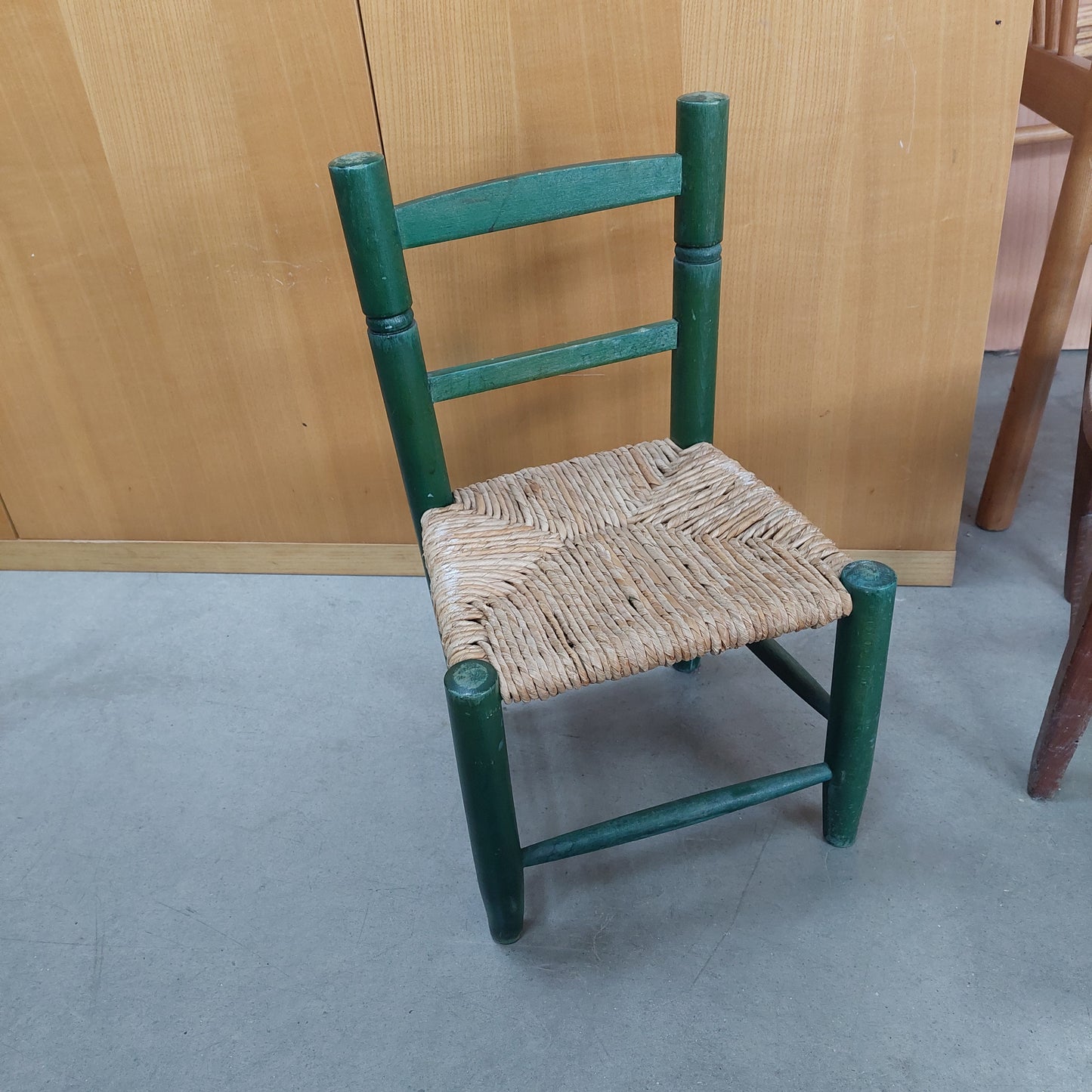 Sediolina Bimbi Legno Verde Vintage