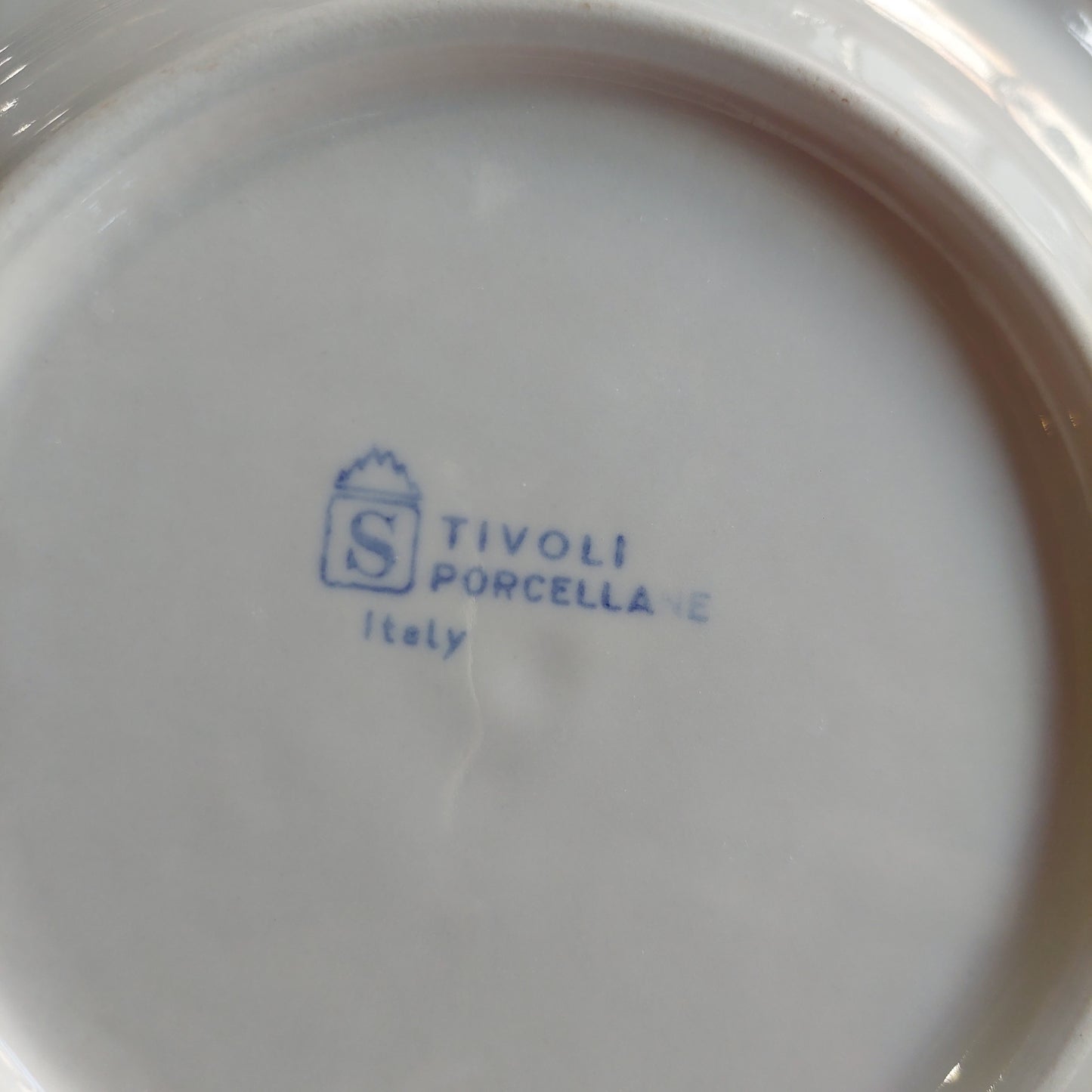Set/9 Piattini Porcellana Bianca Dura Tivoli