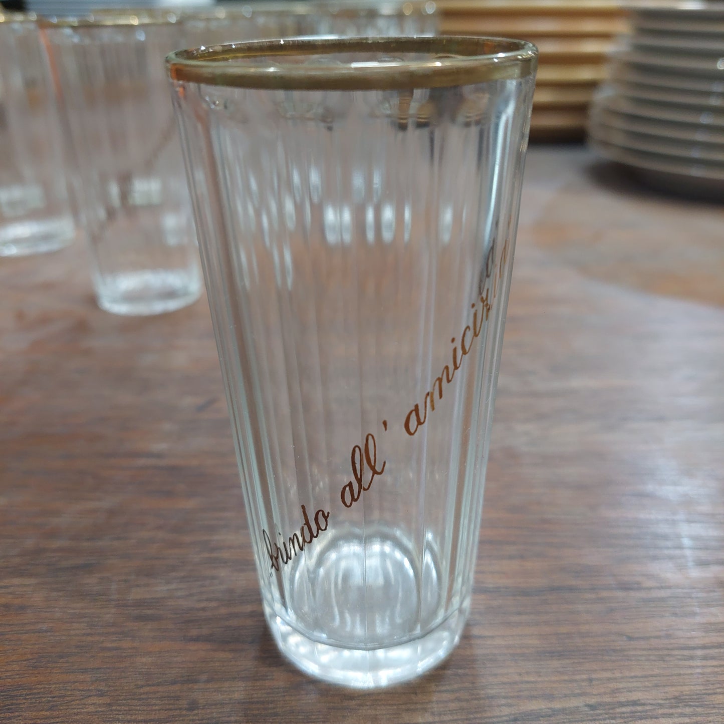 Set/9 Bicchierini* Vintage "brindo All'amicizia"