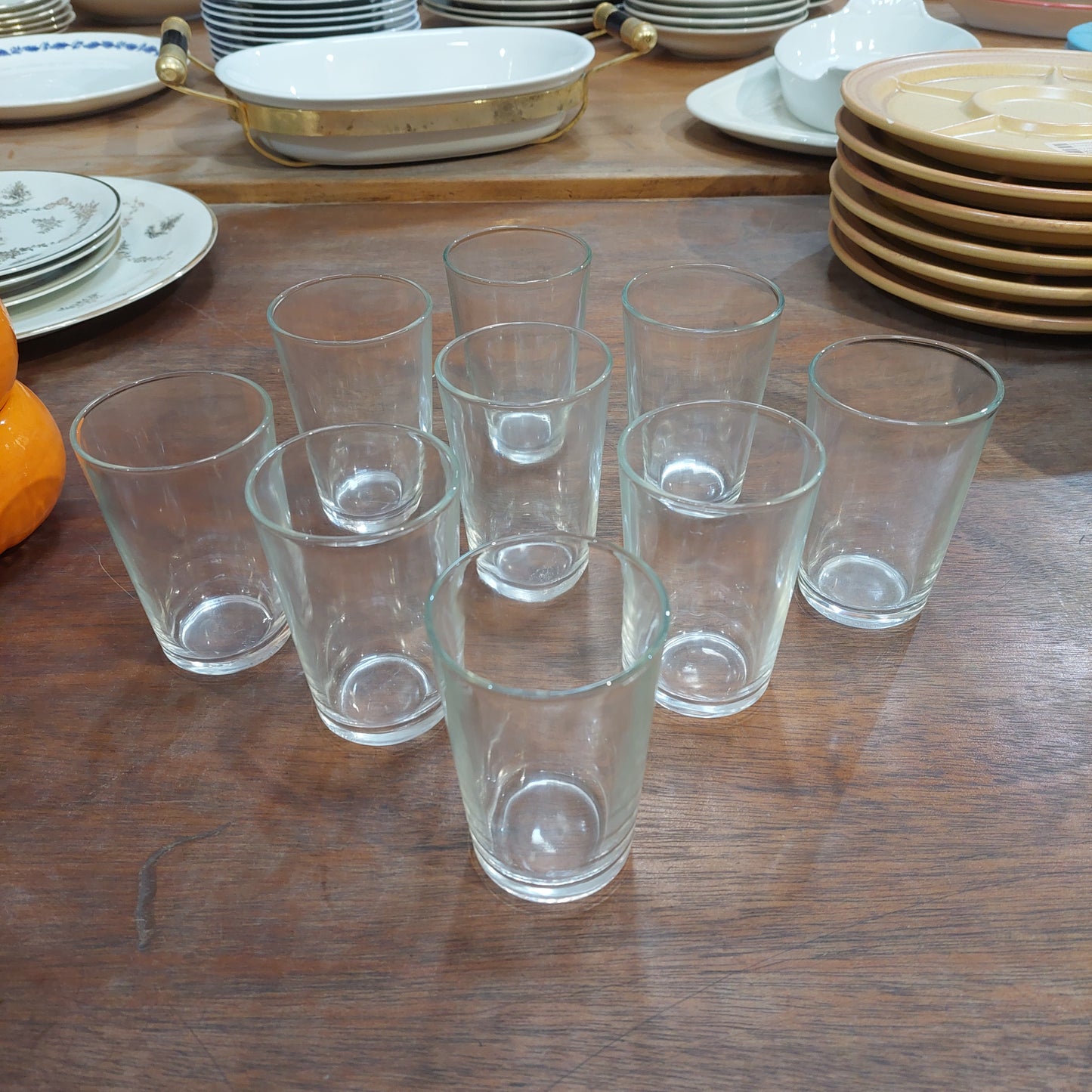 Set/9 Bicchieri Vetro Vintage