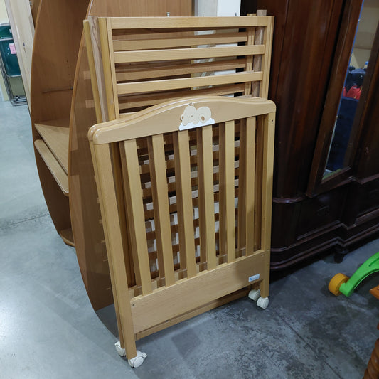 Culla Legno Marca "azzurra" Decoro Orsetti