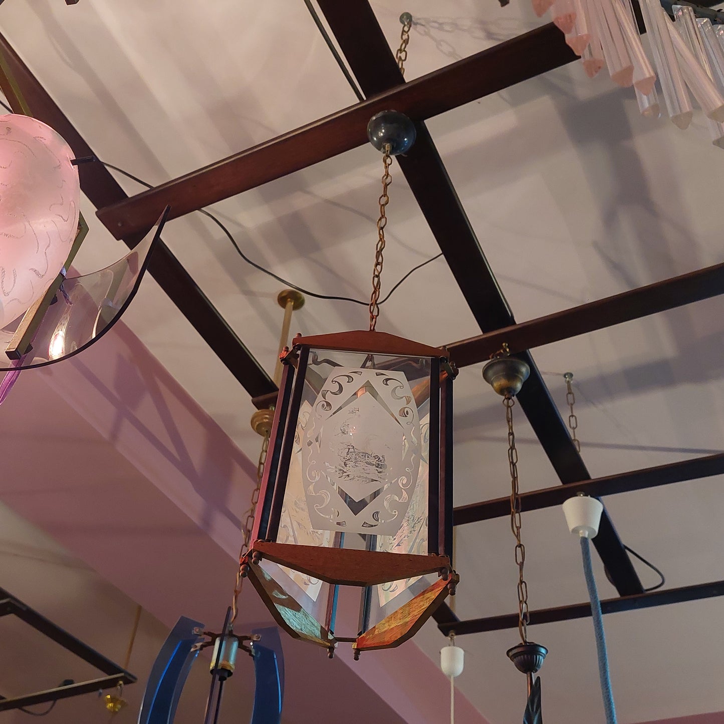 Lampadario Vintage Anni '50 1/luce