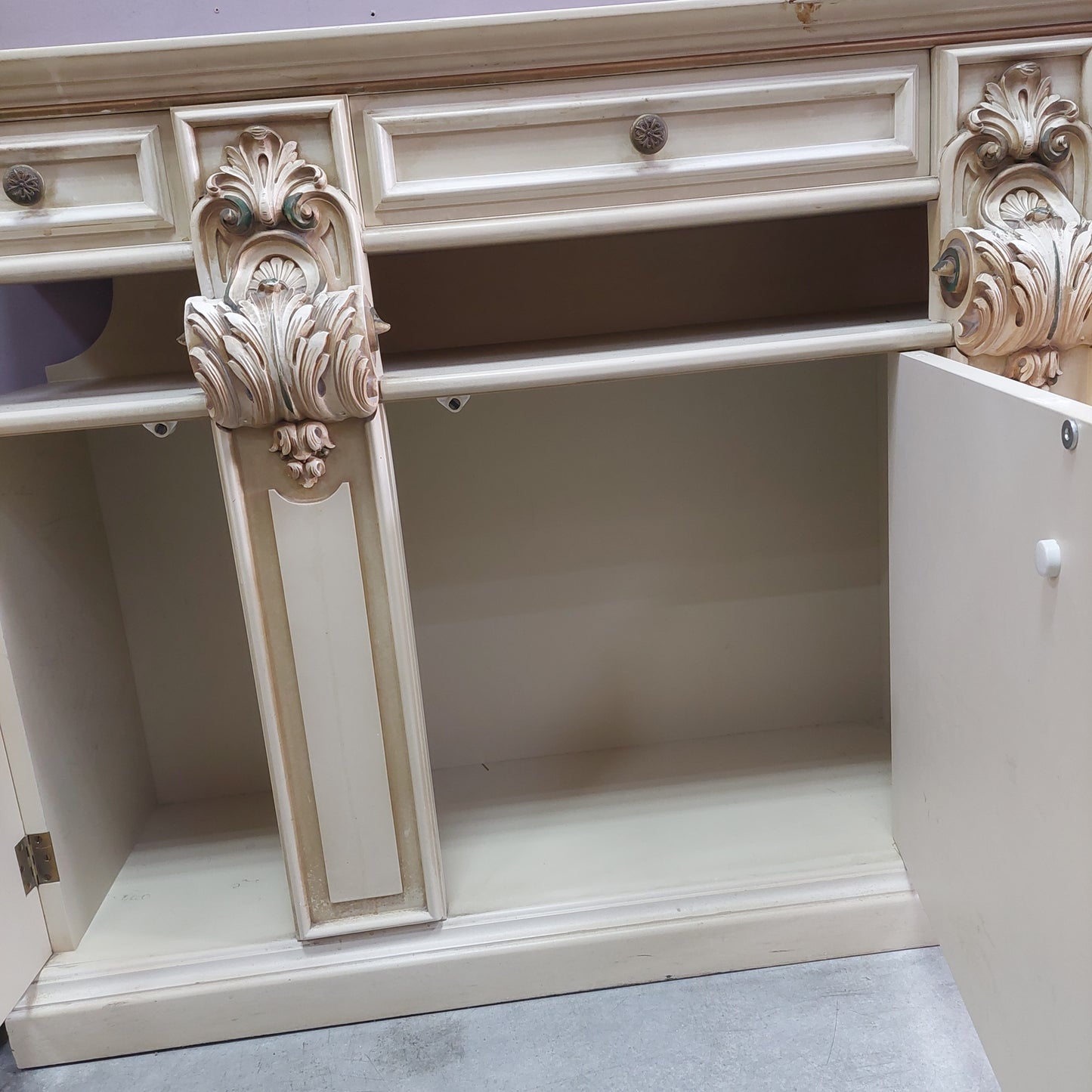 Entratina Con Specchio St. Veneziano Cm126x33x85h