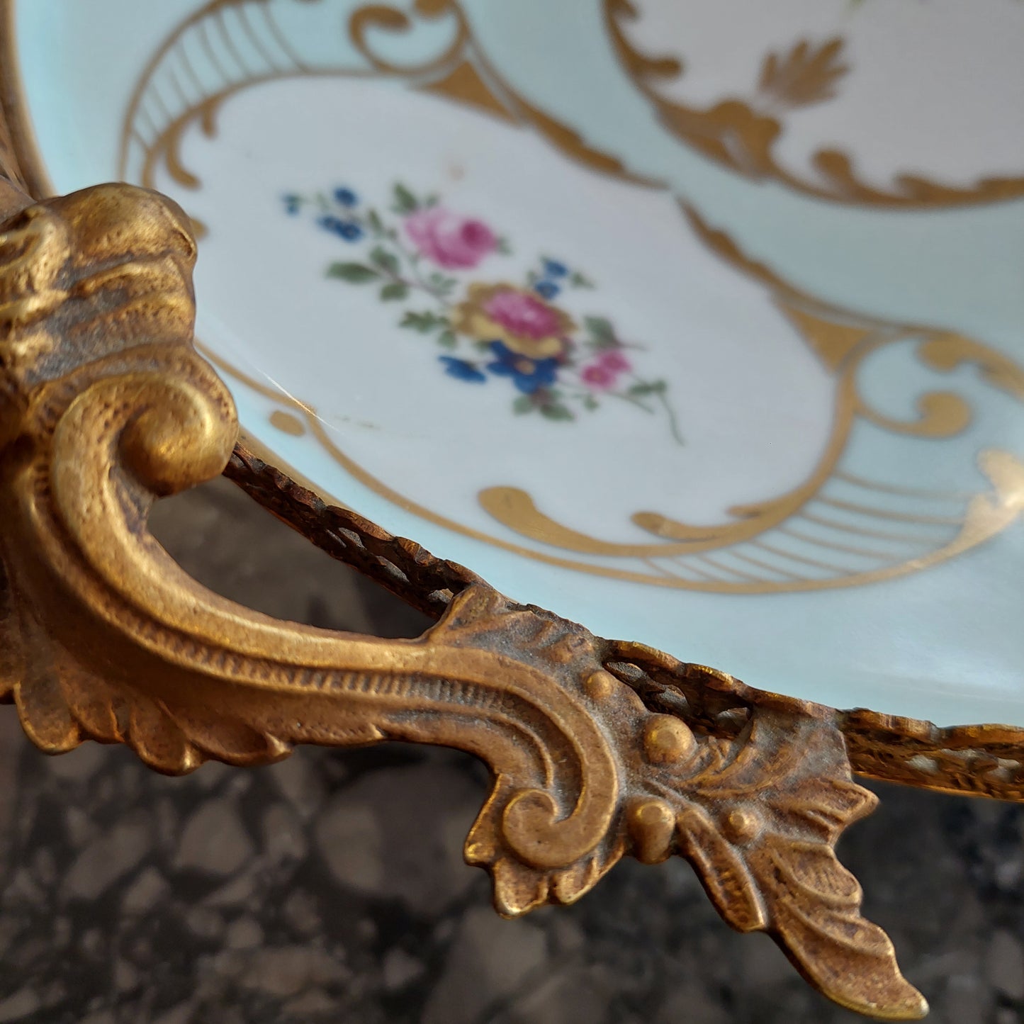 Centrotavola Alzatina Porcellana Francese Limoges