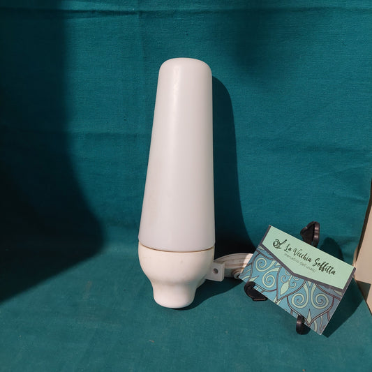Applique Cono Opalino Bianco Anni '60 H21 (51882)