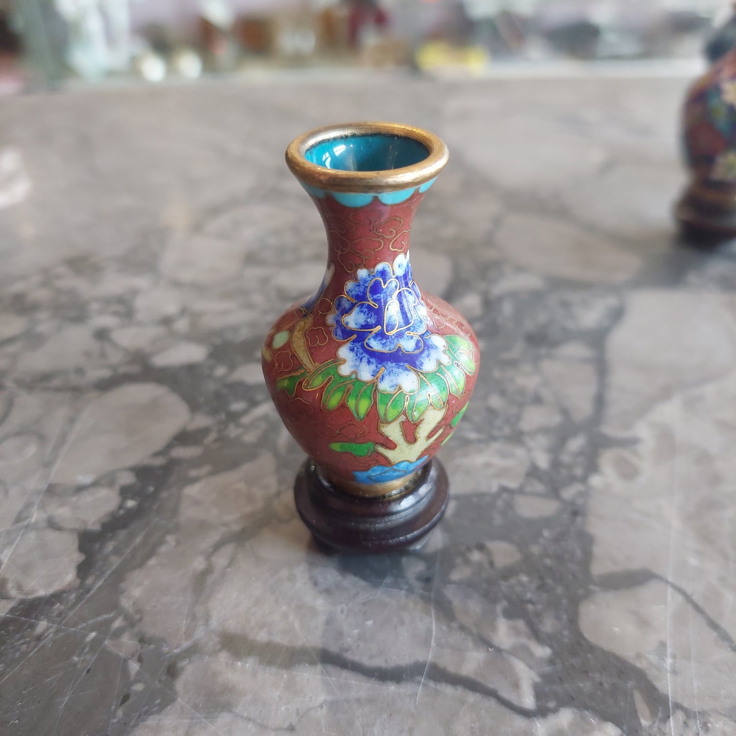 Mini Vasetto Cloisonnè Cinese