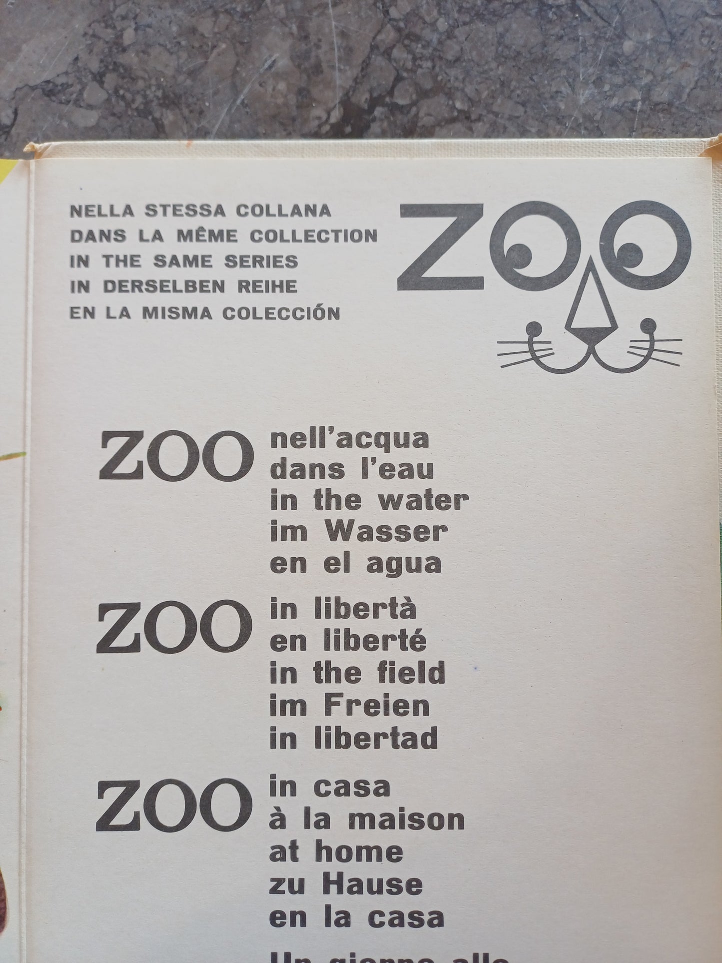 Zoo - Nell'acqua (cartonato Vintage)