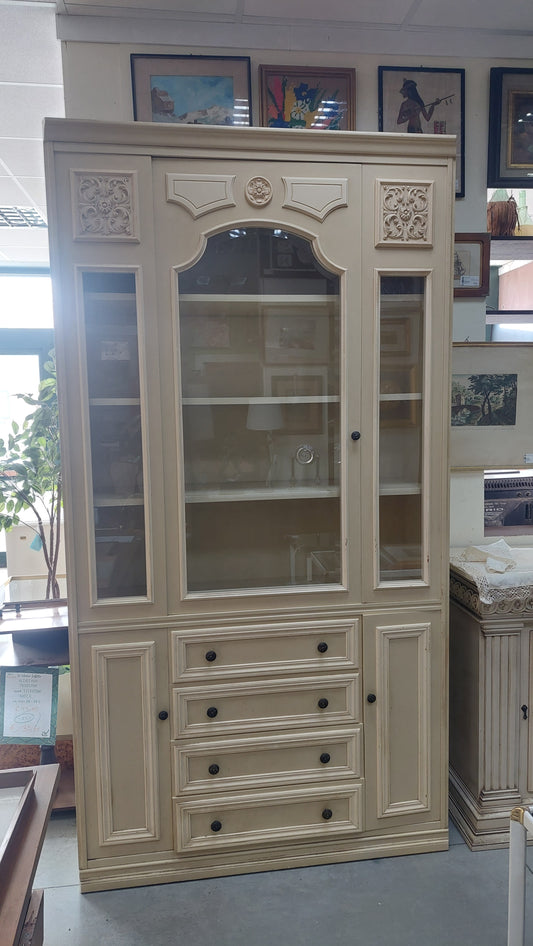 Vetrina St. Classico Avorio 4/c 3/a Cm125x44x236h