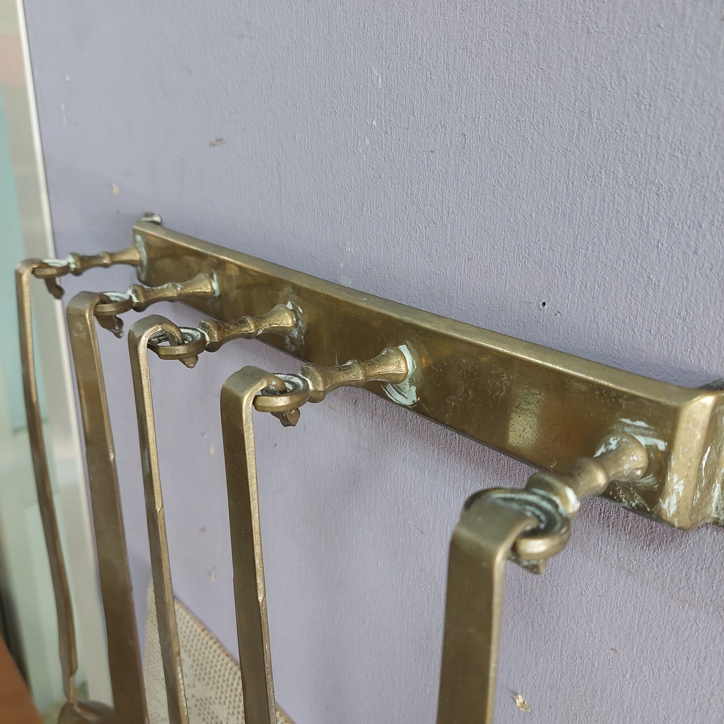 Set/5 Posate Da Parete Ottone Vintage