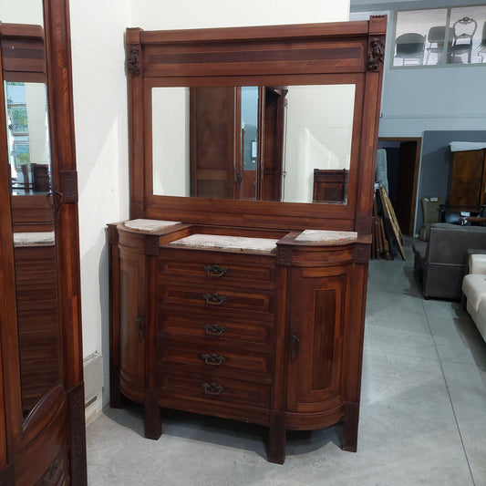 Cassettiera* Stile Liberty Siciliano Cm148x53x226h
