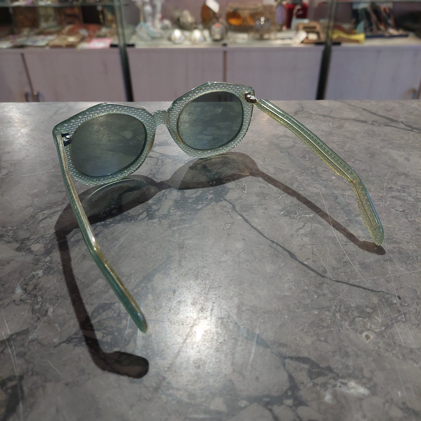 Occhiali Da Sole Turchese Vintage