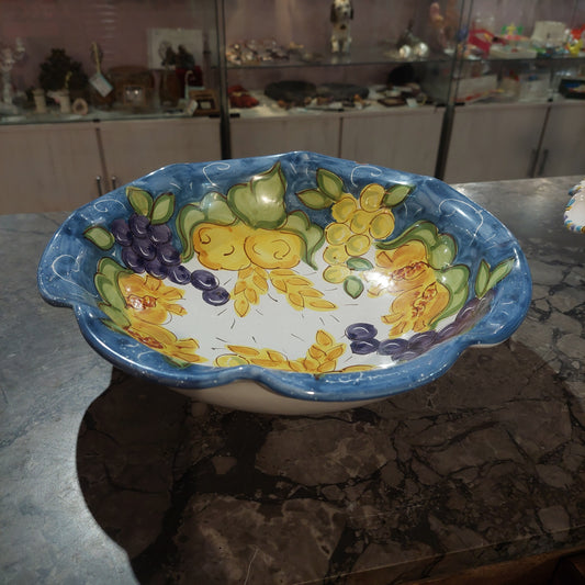 Centrotavola Smerlato Ceramica* Siciliana Progetto Nebrodi D30