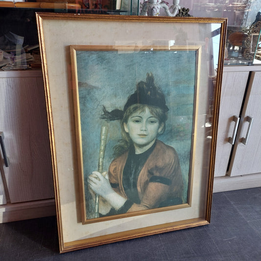 Quadro Stampa "l'escursionista" Di Renoir Cm58x75,5