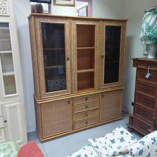Credenza Bambù/rattan 4/a 4/c Cm183x47x211h
